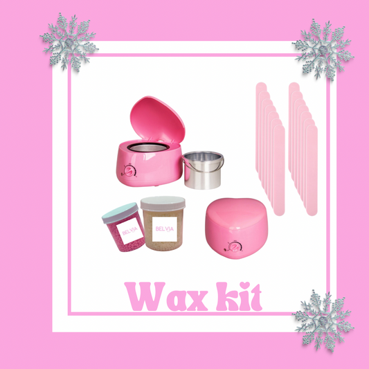 Pink Belvia Wax Kit